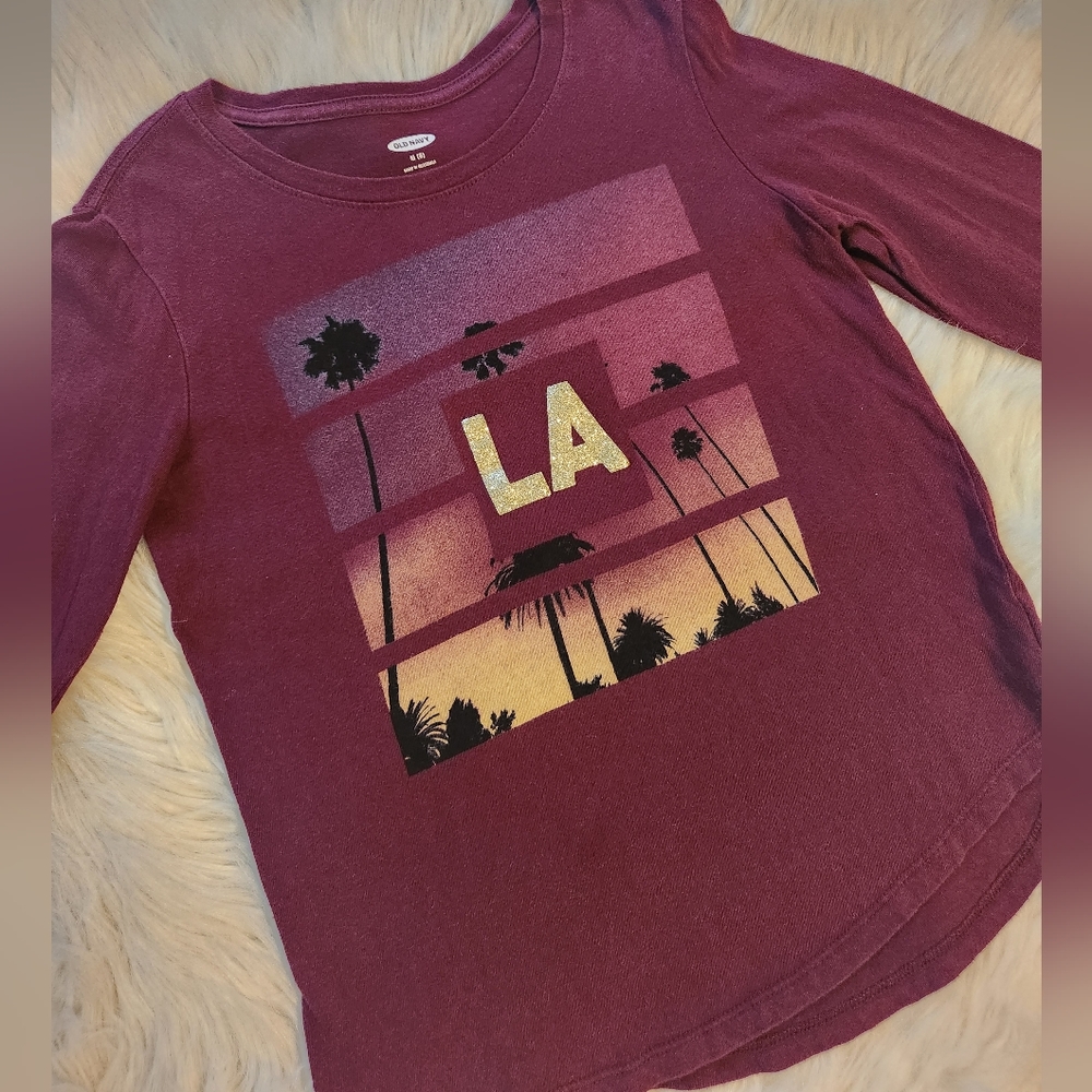 3/$15 Girls "LA" Longsleeve (size 8)